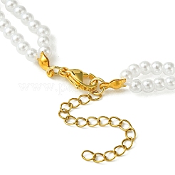 Chaînes de perles d'imitation en plastique abs&nbsp;NJEW-JN04521