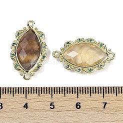 Maillons œil de cheval à facettes en fluorite jaune naturelle&nbsp;G-B126-02G-01