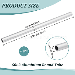 6063 tubo tondo in alluminio&nbsp;FIND-WH0139-714B-P
