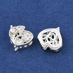 Mehrsträngige Glieder aus Messing mit Pavé-Kubikzirkonia&nbsp;ZIRC-F145-01S-01