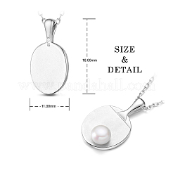 Collane con pendente in argento sterling placcato rodio&nbsp;JN642B
