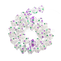 Vidrio con hebras de cuentas de esmalte.&nbsp;GLAA-M047-01D