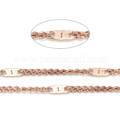 Placcatura ionica (ip) catene figaro in acciaio inossidabile 304&nbsp;CHS-N002-03RG