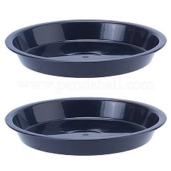 10 runder Pflanzenuntersetzer aus Kunststoff&nbsp;AJEW-DJ0006-26B-02