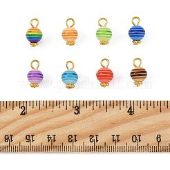 50 ciondolo in resina a strisce trasparenti&nbsp;PALLOY-FS00041-02