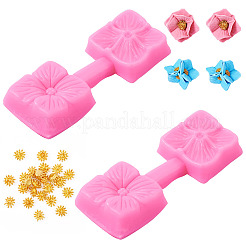 Modellierwerkzeug aus Silikonton mit Blumenmuster&nbsp;DIY-TA0010-96A