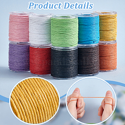 10 Rolle gewachste Nylonschnur in 10 Farben&nbsp;DIY-WH0656-17B