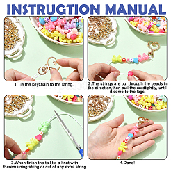 Kits de fabrication de porte-clés bijoux à faire soi-même&nbsp;DIY-YW0018-45