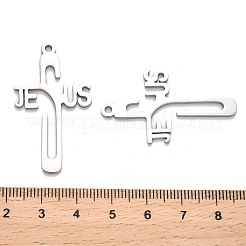 Pendentifs en acier inoxydable 304 anti-ternissement&nbsp;STAS-B054-03P