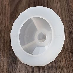 Stampi in silicone per tazze di candele fai da te rotonde sfaccettate&nbsp;LS-DIY-Q037-07B