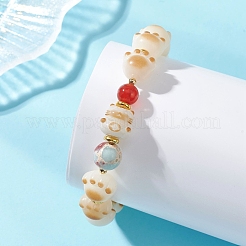 Pulseras elásticas con forma de pata de gato&nbsp;BJEW-TA00732