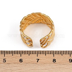 Verstellbare Manschettenringe aus Emaille-Edelstahl 304 für Damen&nbsp;RJEW-A074-06G