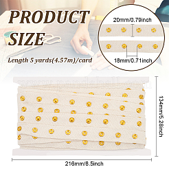5 Yards 201 Edelstahl Druckknopfband&nbsp;OCOR-WH0078-190A-03G