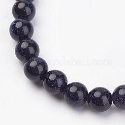 Synthetische blauen Goldstone-Ausdehnungs-Armbänder&nbsp;G-N0263-02