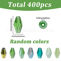 400 pieza 2 bolsas de cuentas de vidrio electrochapado&nbsp;GLAA-SC0003-36A
