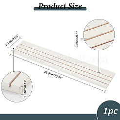 Espositori per carte per orecchini in legno rettangolari a 3 slot&nbsp;RDIS-WH0006-28A