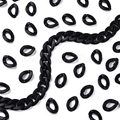 Anelli di collegamento in acrilico verniciato a spruzzo opaco&nbsp;OACR-S021-19B-C01