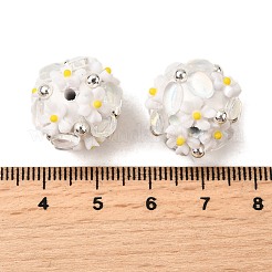Handgemachte Fimo-Perlen Strass&nbsp;FIND-NH0001-15D