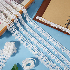 20 yard 4 styles de bordures en dentelle de polyester&nbsp;OCOR-GF0002-66