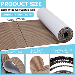 Einseitige Wellpapperolle zum Verpacken&nbsp;DIY-WH0671-194B-03