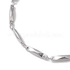 Bracciali a catena rettangolare in acciaio inossidabile 304 anti-ossidazione per donne e uomini&nbsp;BJEW-JB10272-01