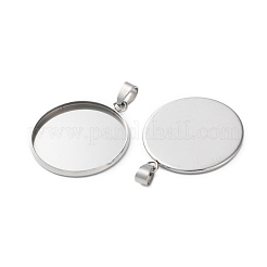 Cabochon pendenti in acciaio inossidabile 304&nbsp;X-STAS-L282-010P-09