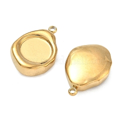 Cabochon-Fassungen für Anhänger aus Edelstahl 304&nbsp;STAS-C167-07B-G