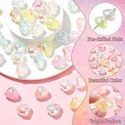 35pcs 7 Farben transparente Acrylperlen&nbsp;MACR-CJ0002-43