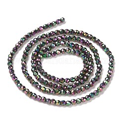 Chapelets de perles en verre électroplaqué&nbsp;GLAA-H021-01A-FP14