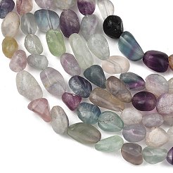 Cordes naturelles de perles de fluorite arc-en-ciel&nbsp;X-GG-C286-A27