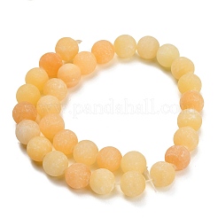 Hilos de cuentas de calcita amarilla natural&nbsp;GG-CBAA3AB-01-12mm