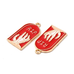 Leicht vergoldete Emaille-Anhänger&nbsp;ENAM-L040-005KCG-03