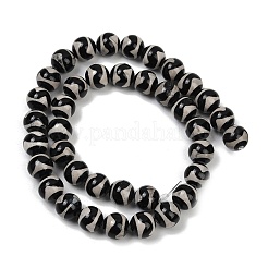 Tibetischen Stil dzi Perlen Stränge&nbsp;G-U022-A01-10mm