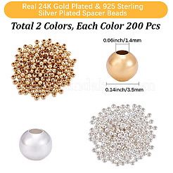 Perline distanziatrici in ottone 400pz 2 colori&nbsp;KK-BBC0023-58A