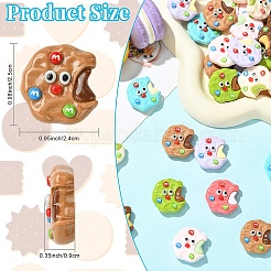 20 Stück opake Harz-Cabochons&nbsp;RESI-YW0005-78