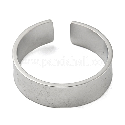 Anelli polsino occhi aperti in acciaio inossidabile 304 anti-ossidazione&nbsp;RJEW-G306-02P
