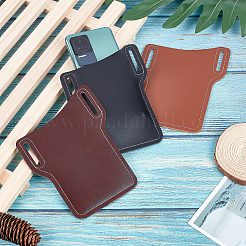 2 Stück Gürteltasche für Handy aus PU-Leder&nbsp;AJEW-GF0005-26A