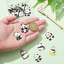 18pcs 9 pendentifs en émail en alliage de style&nbsp;ENAM-CJ0005-80