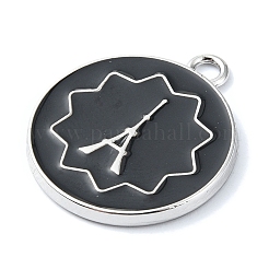 Crémaillère placage pendentifs en émail d'alliage&nbsp;ENAM-Z016-06P-01