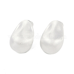 Orecchini a bottone con pepite in ottone&nbsp;EJEW-Q391-14S