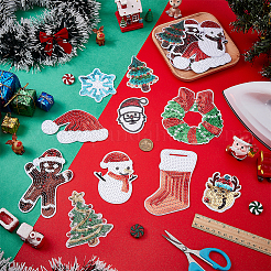 20 Stück 10 Stile Weihnachts-Pailletten-Patches für Haustiere&nbsp;PATC-FG0003-35