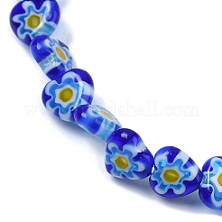 Handgemachte Millefiori Bunte Malerei Perlen Stränge&nbsp;LAMP-G166-15E
