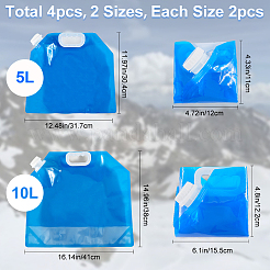 4 sac à eau extérieur en plastique de 2 styles&nbsp;AJEW-CN0002-71
