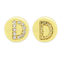 Micropave de latón transparente perlas de circonita&nbsp;KK-T030-LA843-DX3