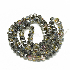 Chapelets de perles en verre électroplaqué&nbsp;EGLA-Q094-A18