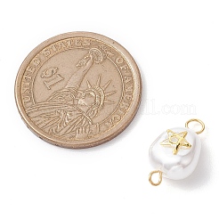3 Stück 3 Stile Kunststoff Imitation Perlennuggets Verbinder Charms&nbsp;PALLOY-JF02720