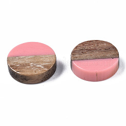 Cabochons en résine & bois&nbsp;X-RESI-S358-70-H41