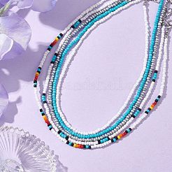 Collane di perle di vetro da donna&nbsp;NJEW-JN04673