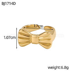 Anillos de puño de acero inoxidable 304 para mujer&nbsp;STAS-OY018-12G