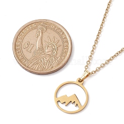 201 collane pendenti in acciaio inossidabile&nbsp;NJEW-JN04764-05